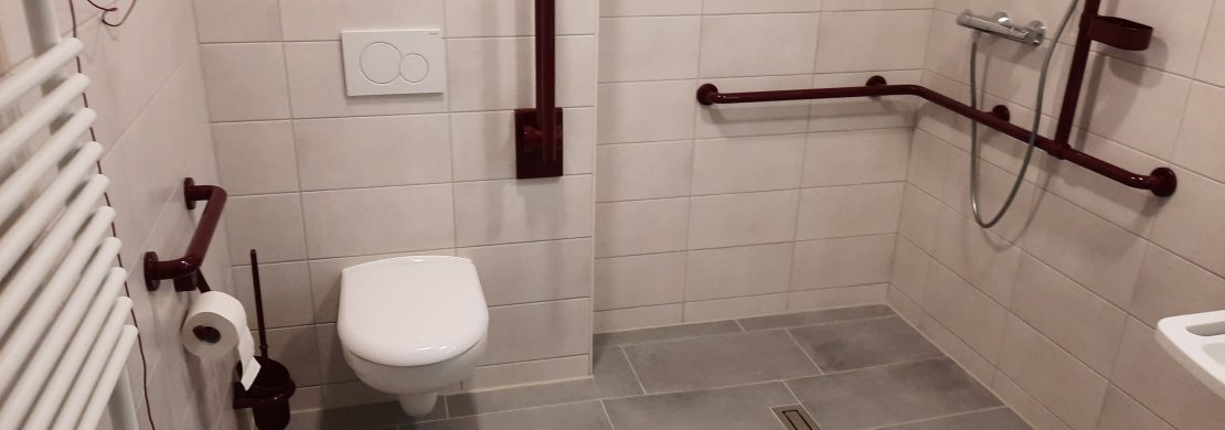 St. Elisabeth Senioren – Pflegeheim in Köthen, 41 Bäder mit bodengleichen Duschen.